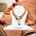 The Five Faced Rudraksha Mala With Narmadeshwar Pendent