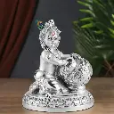 Bal Gopal with makhan- Silver